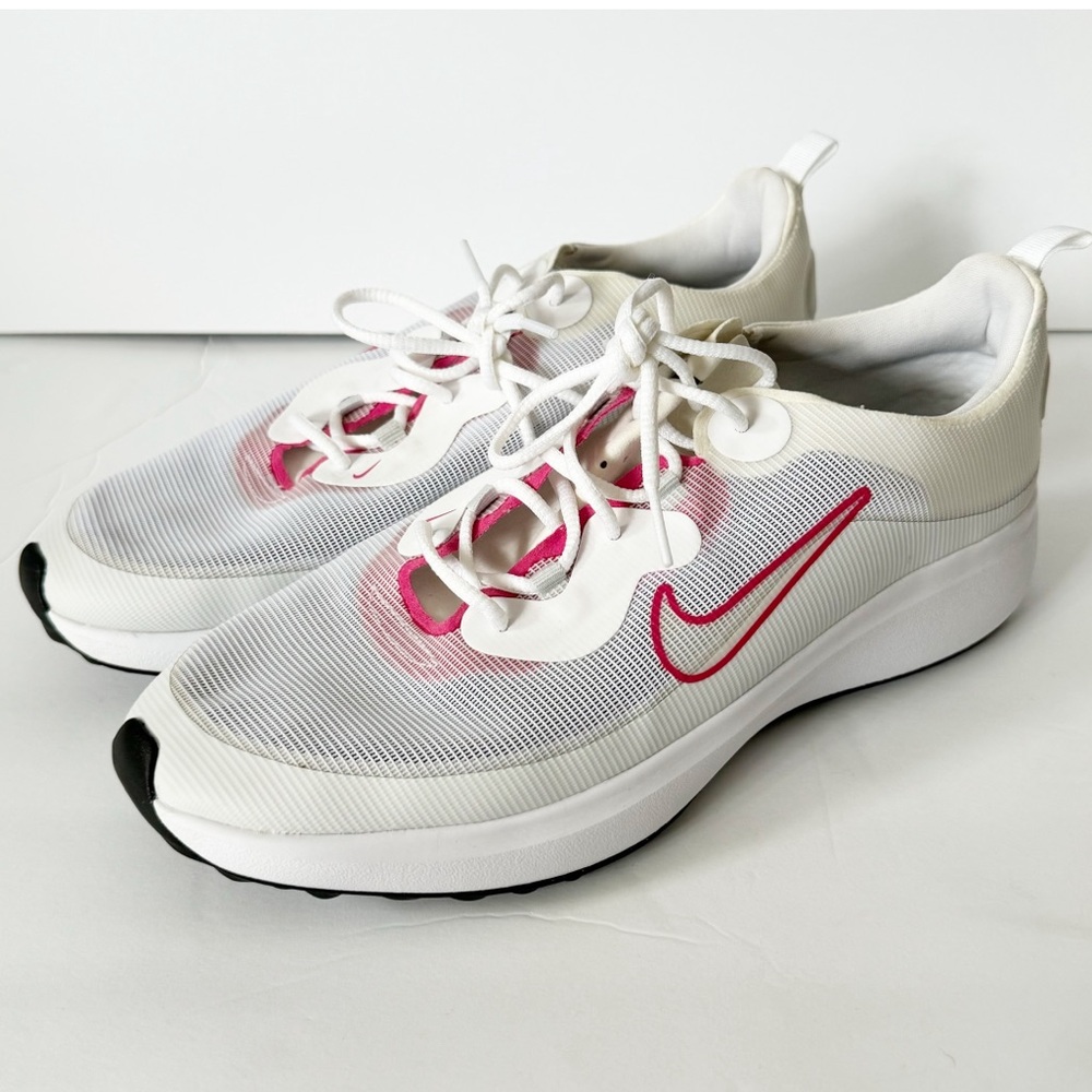 Nike women’s summer lite golf sneaker pink white size 10